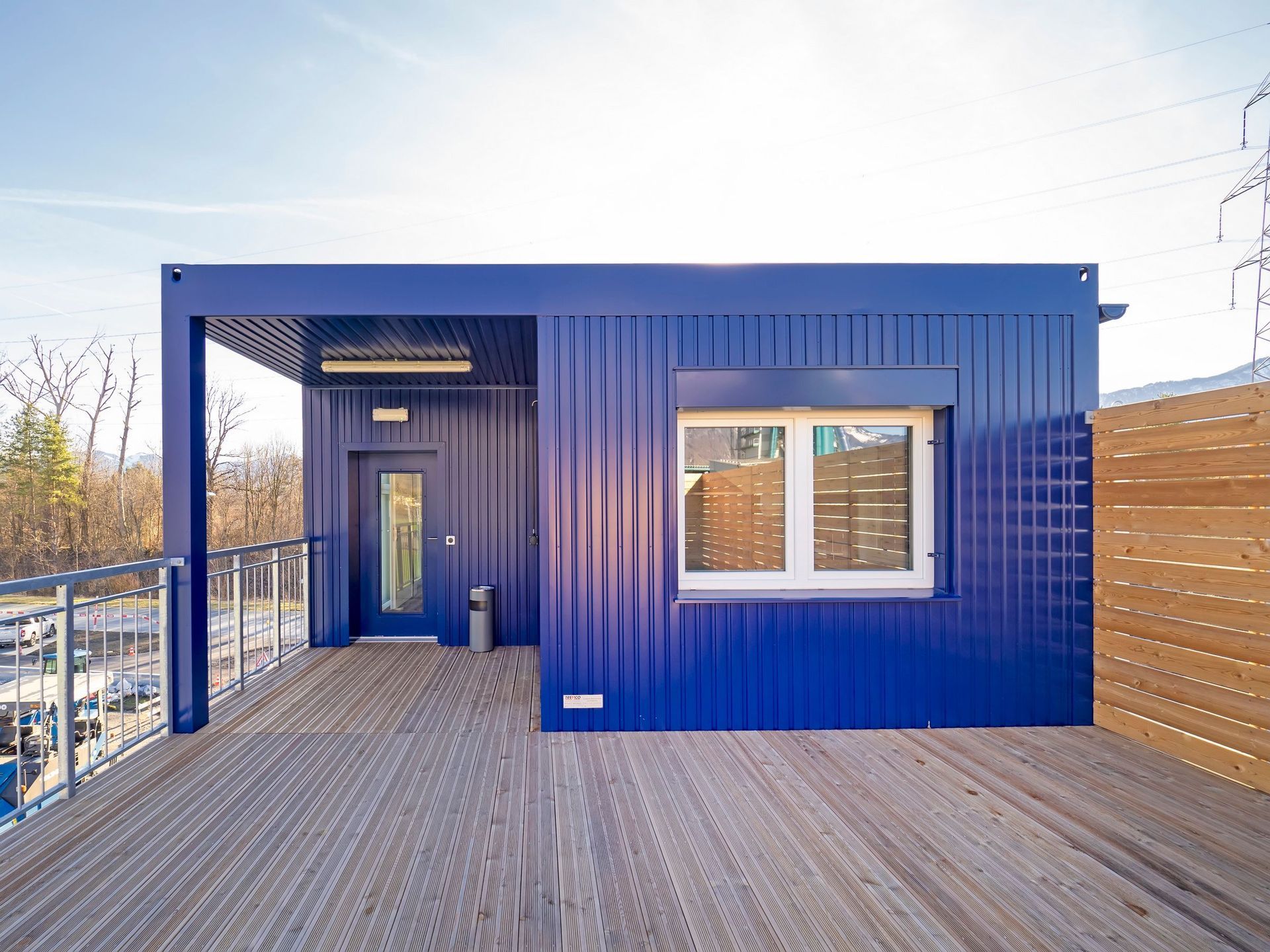 Terrasse mit Holzboden