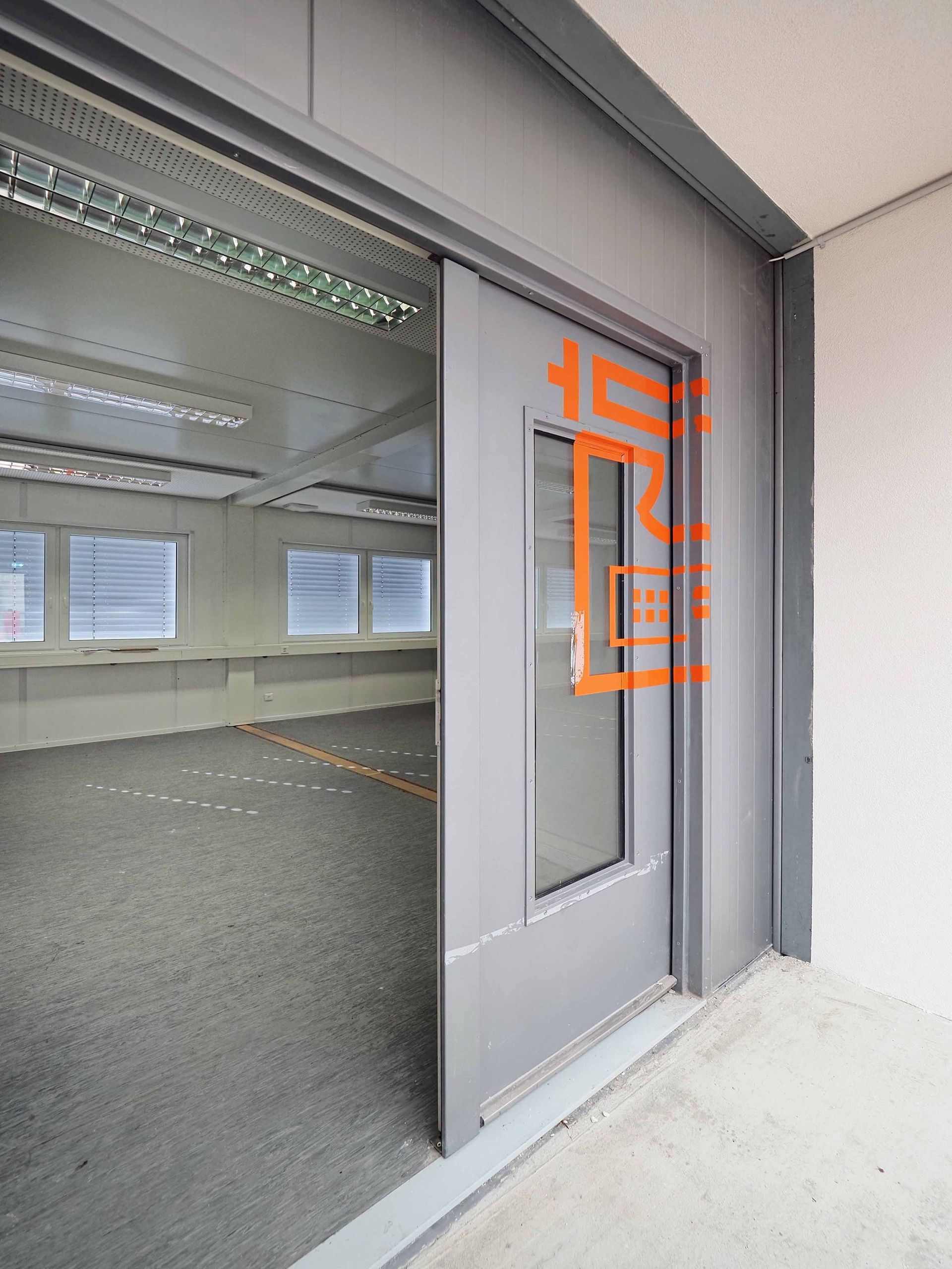 Eingang in die Containeranlage