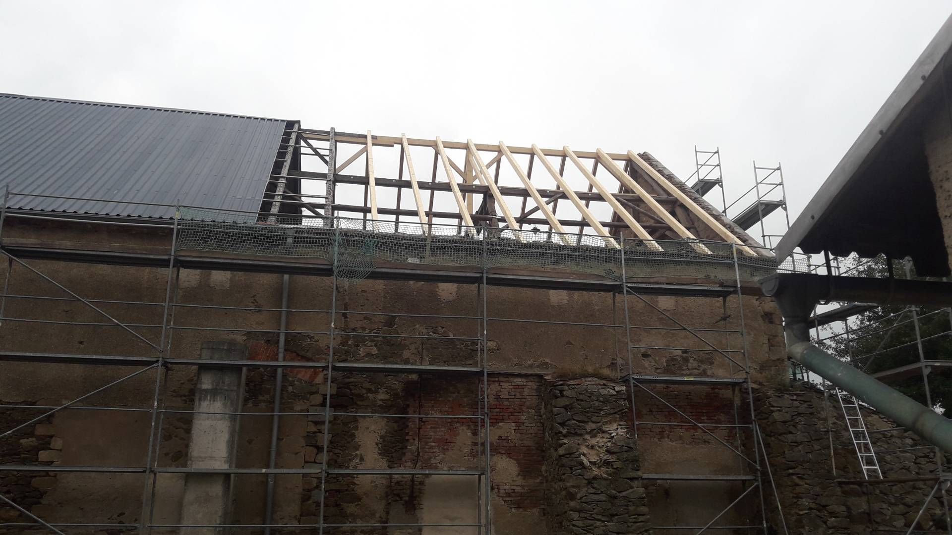 Baustelle von der Zimmerei und Holzbau Glen Heinitz