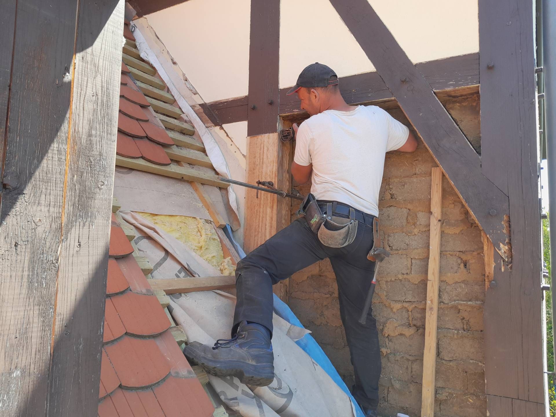 Baustelle von der Zimmerei und Holzbau Glen Heinitz