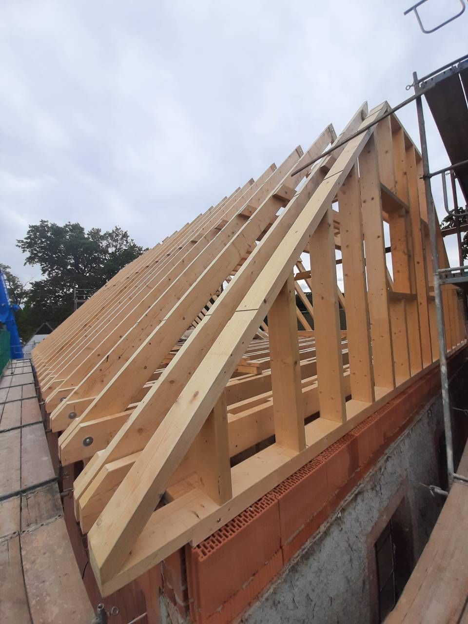 Dachkonstruktion von der Zimmerei und Holzbau Glen Heinitz