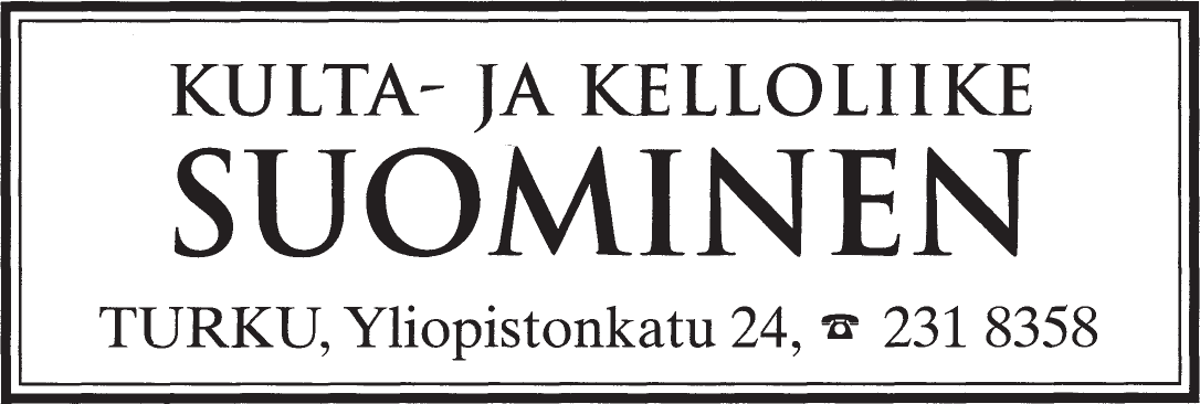 Kulta- ja kelloliike Suominen Oy - logo