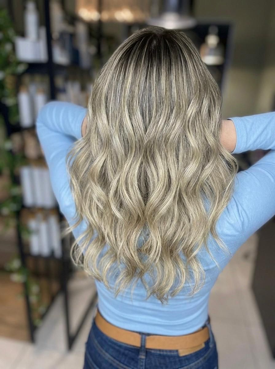 Mechas balayage realizadas en peluquería de Las Rozas