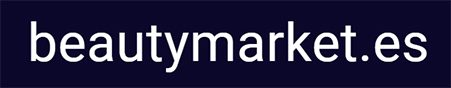 Logotipo de beautymarket.es en texto blanco sobre fondo azul oscuro.