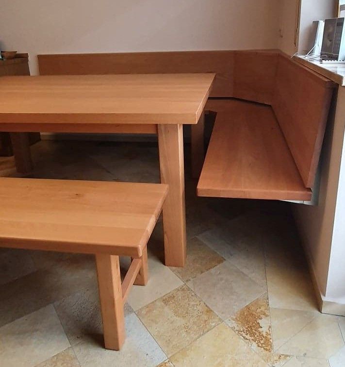 Eckbank Buche Massiv