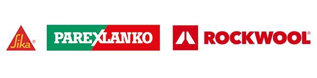 Logos partenaires SIKA PAREXLANKO ROCKWOOL