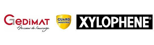 Logos partenaires GEDIMAT GUARD INDUSTRIE XYLOPHENE