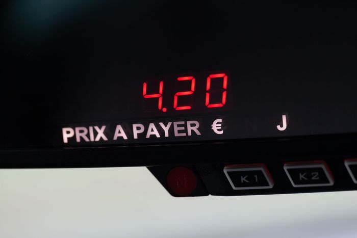 Panneau d'affichaged'un compteur de taxi.