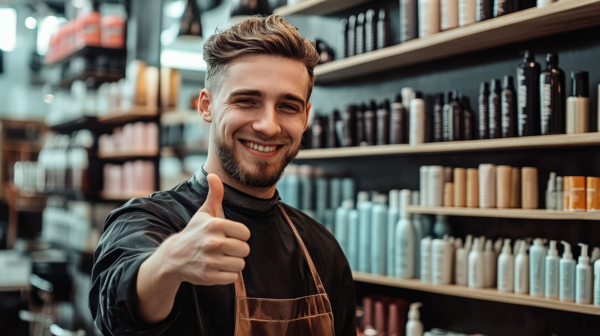 Eine Person mischt Haarfärbemittel in einer Schüssel mit einem Spatel.
