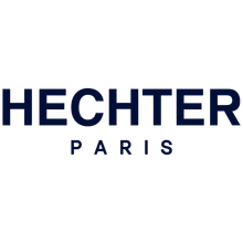Das Logo von Hechter Paris ist ein schwarz-weißes Logo auf weißem Hintergrund.