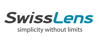 Ein schwarz-blaues Logo für eine Firma namens Hecht