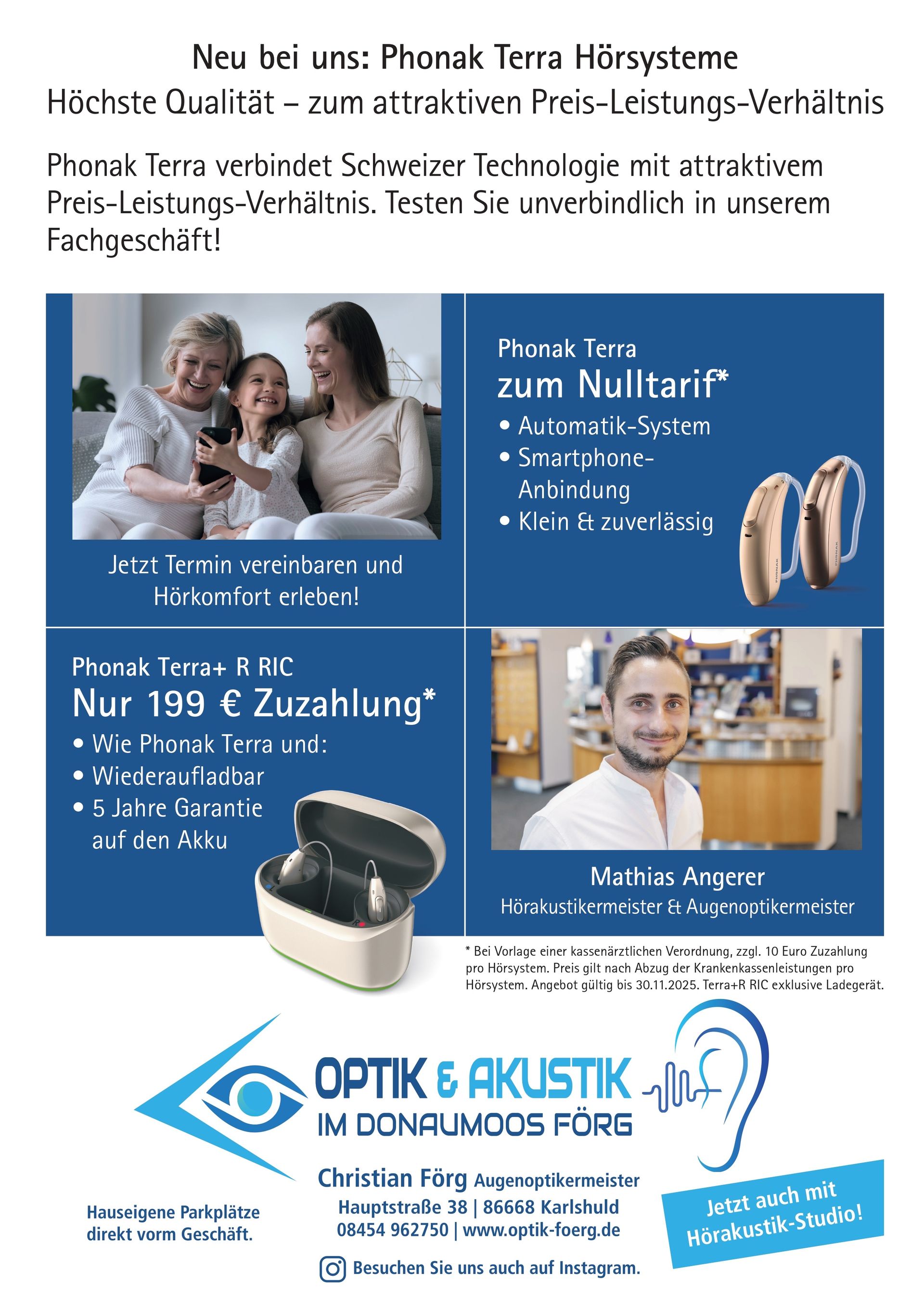 Angebotsflyer Optik & Akustik Förg Angebotsflyer Optik & Akustik Förg