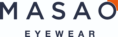 Das Logo von Masao Eyewear steht auf weißem Hintergrund.