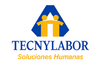 Logotipo de Tecnylabor con figuras humanas azules y naranjas y el texto &laquo;TECNYLABOR Soluciones Humanas&raquo;