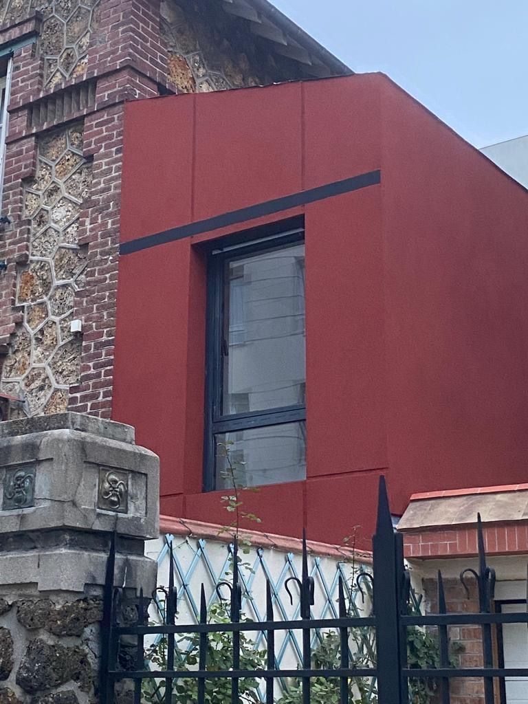 Travaux d'extension d'une maison à Courbevoie.