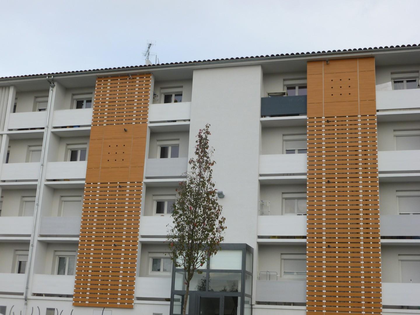 Travaux sur façade d'immeuble