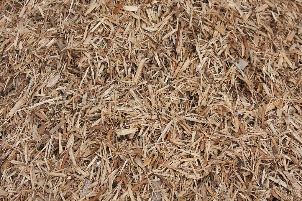 Copeaux de bois en vrac issu du recyclage de déchets de bois