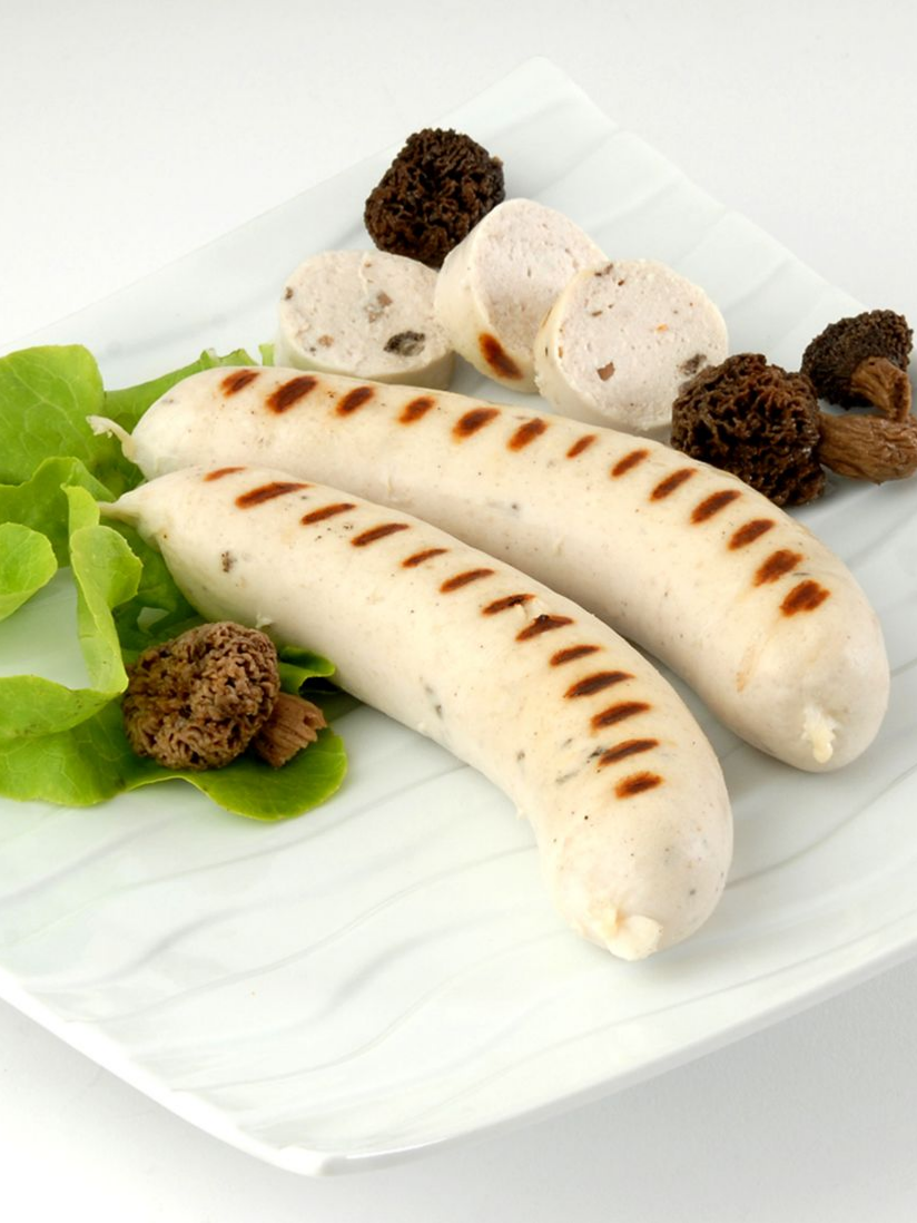 Boudin blanc aux morilles.