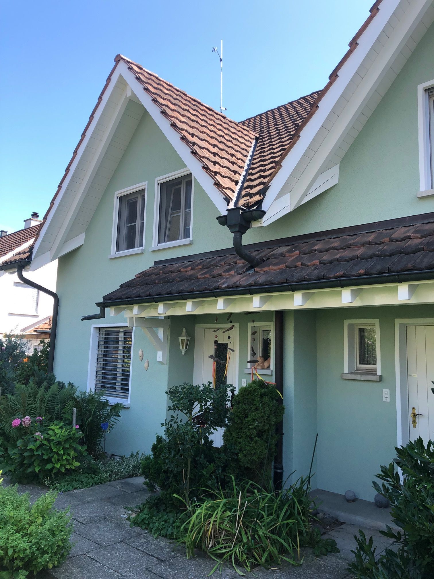 Doppel Reihenhaus Renovation Fassade