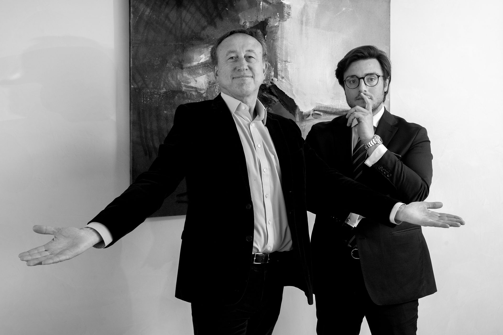 Photo représentant Maître Valentini et Maître Paoletti