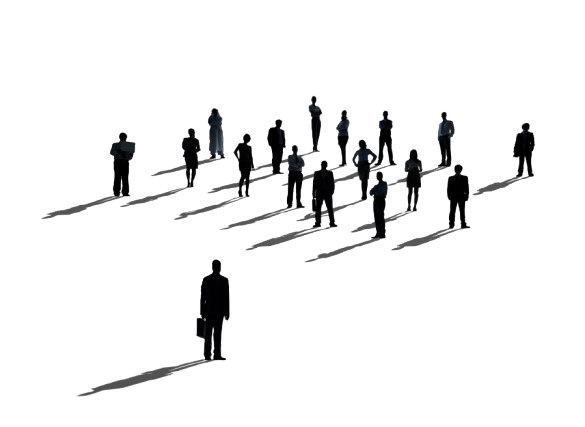 Illustration de petits personnages en noir
