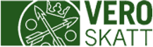 Vihreä logo, jossa ristikkäiset nuolet, kruunu ja teksti 