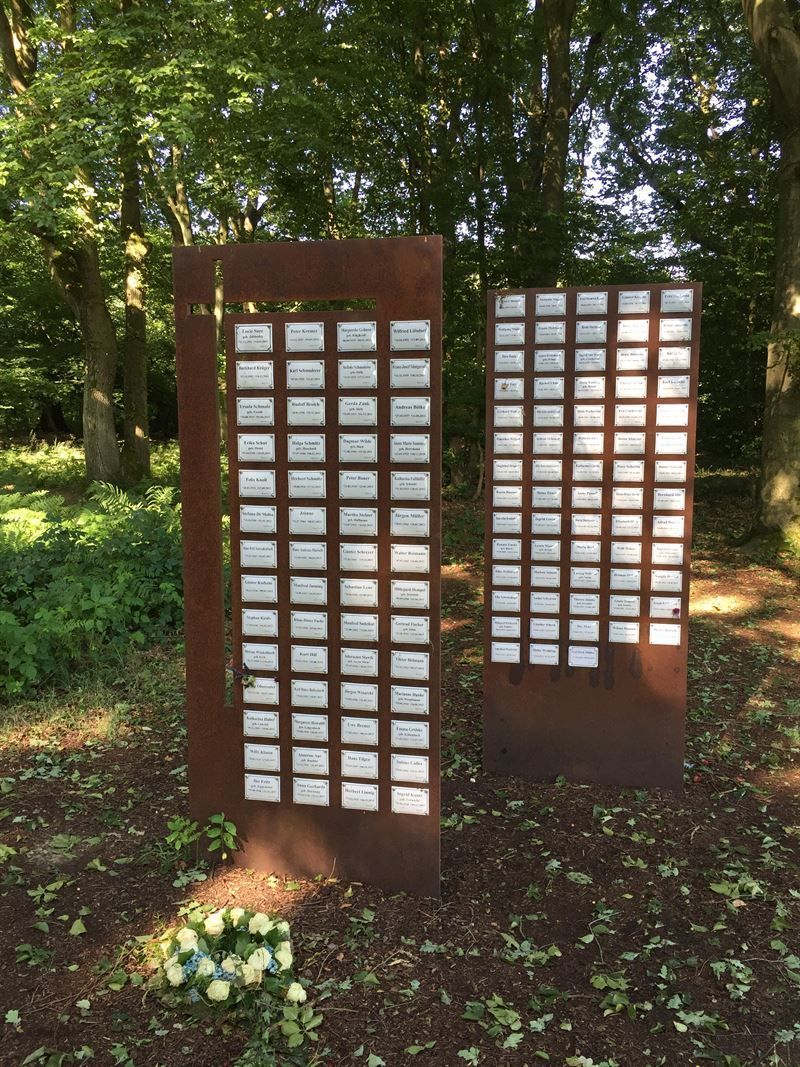 Ein paar Schilder mitten im Wald