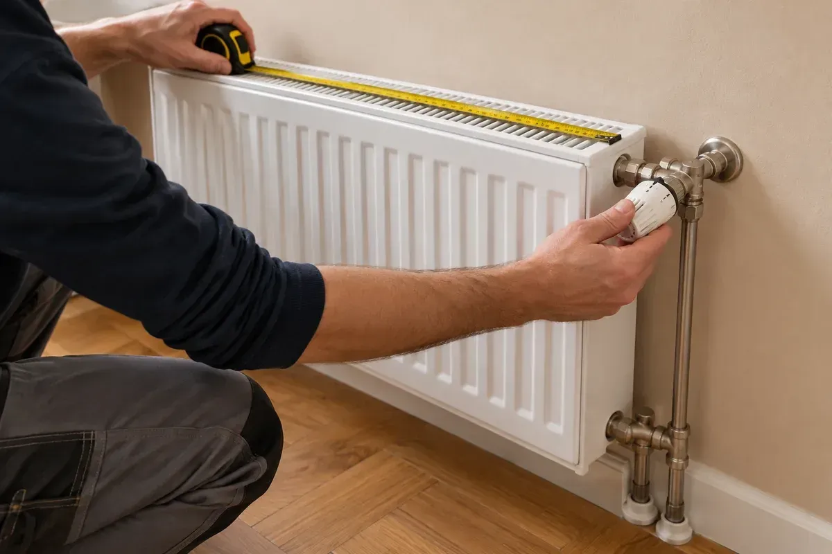 Revisión de un radiador y su válvula termostática