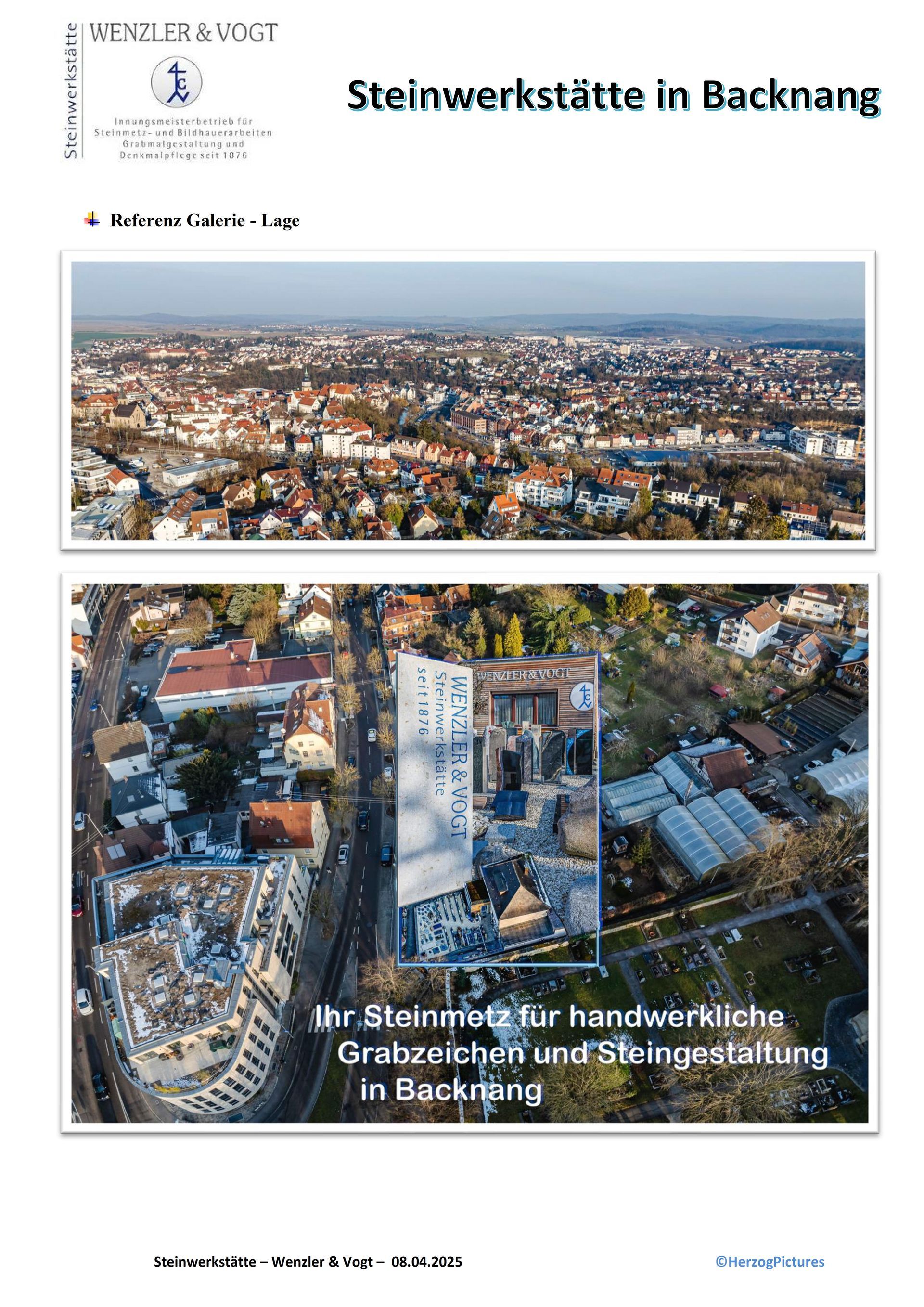 Eine Luftaufnahme einer Stadt mit vielen Gebäuden und Bäumen.