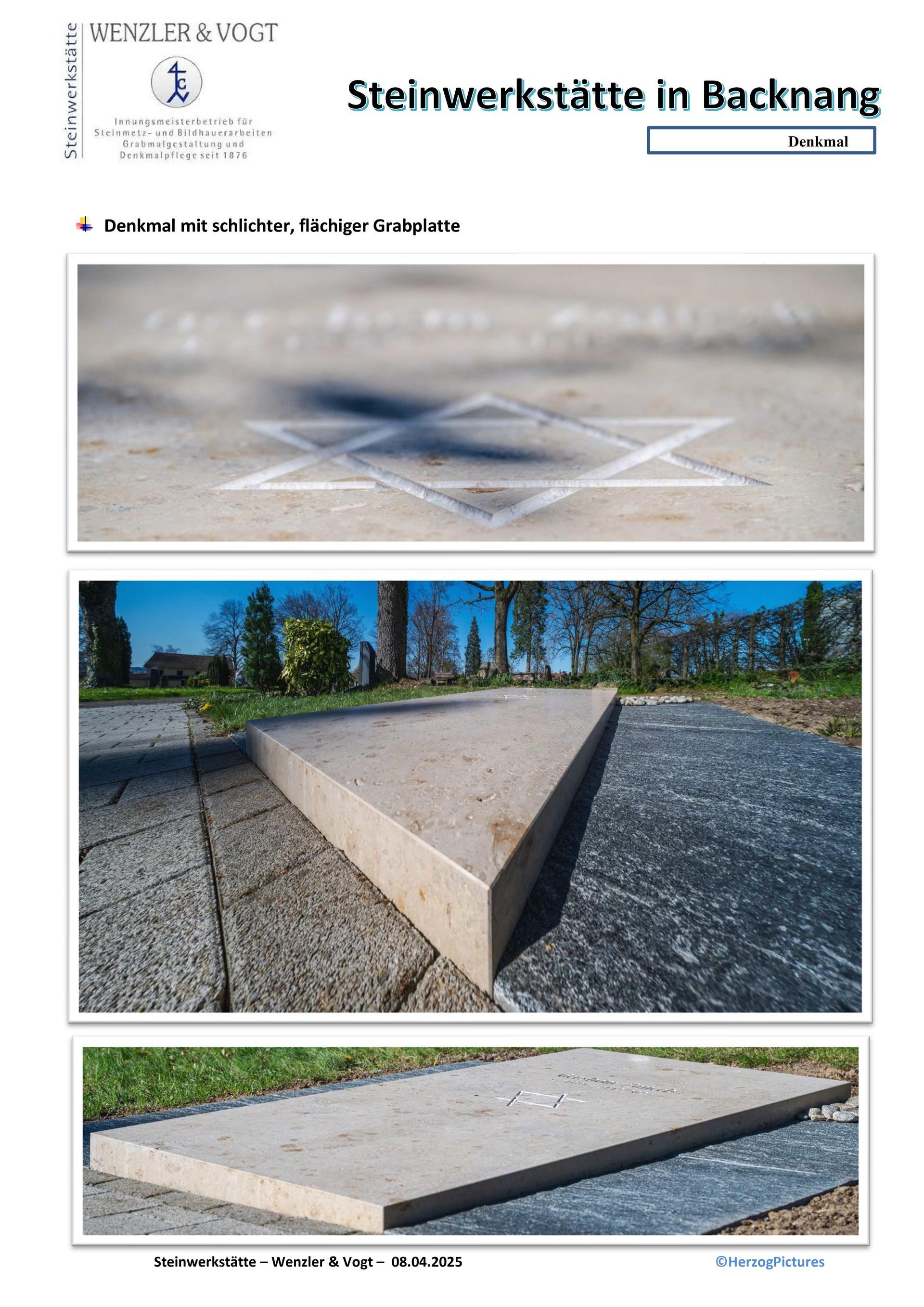 Auf dem Boden sind drei Bilder von einem Dreieck.