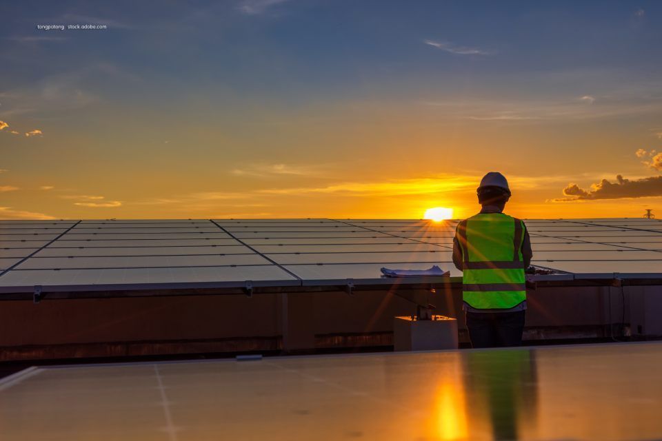 Photovoltaikanlage Sonnenuntergang Elektro Brändle