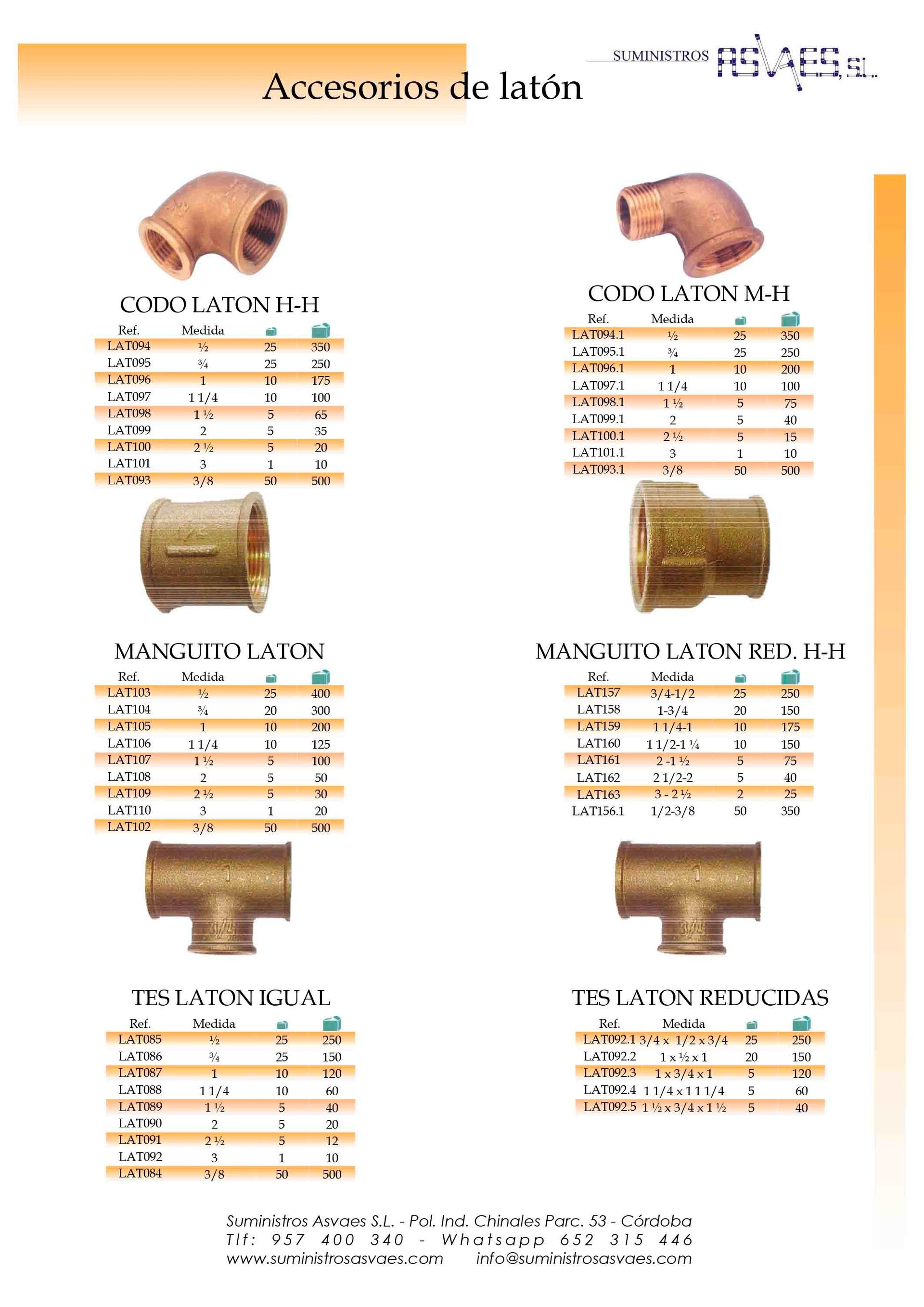 Hay muchos tipos diferentes de accesorios para tuberías de cobre en esta página.