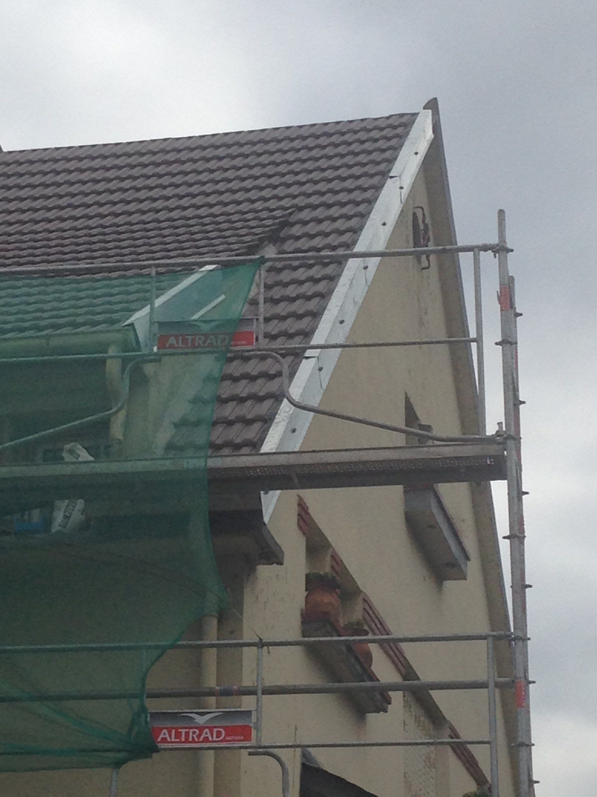 Bâchage suite à des intempéries