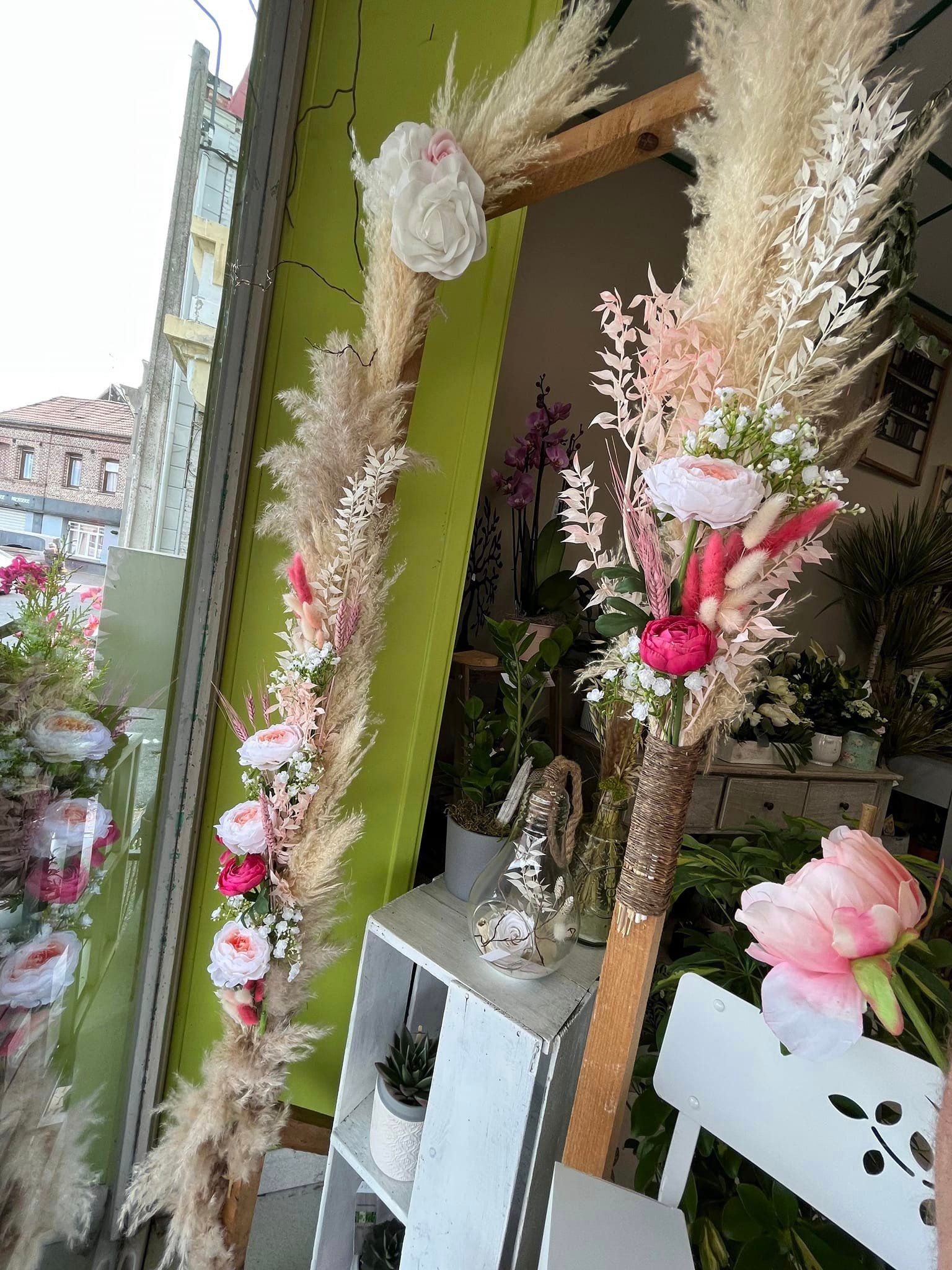 Cadre en bois fleuri