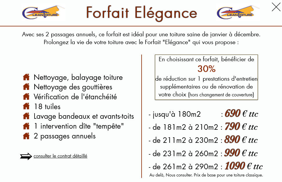 Forfait Elégance