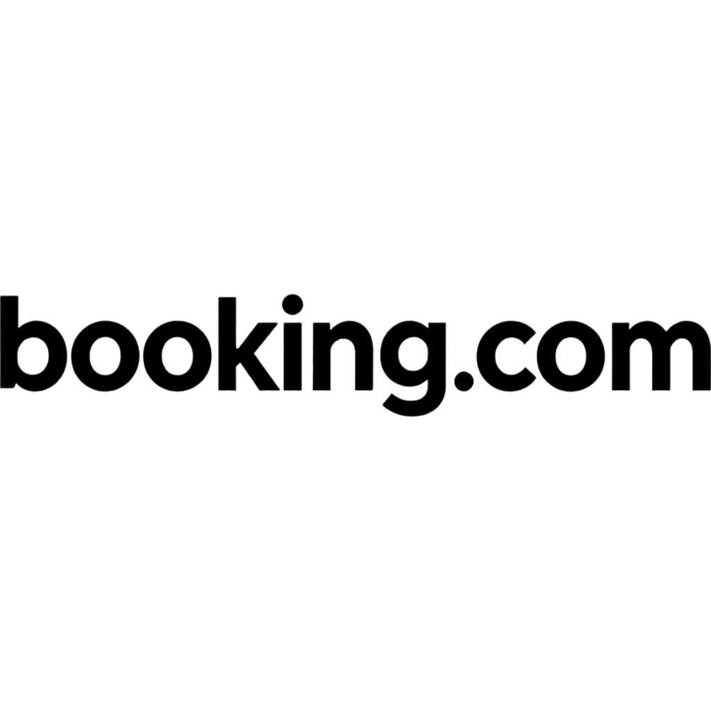 Booking.com logo in black text on a white background