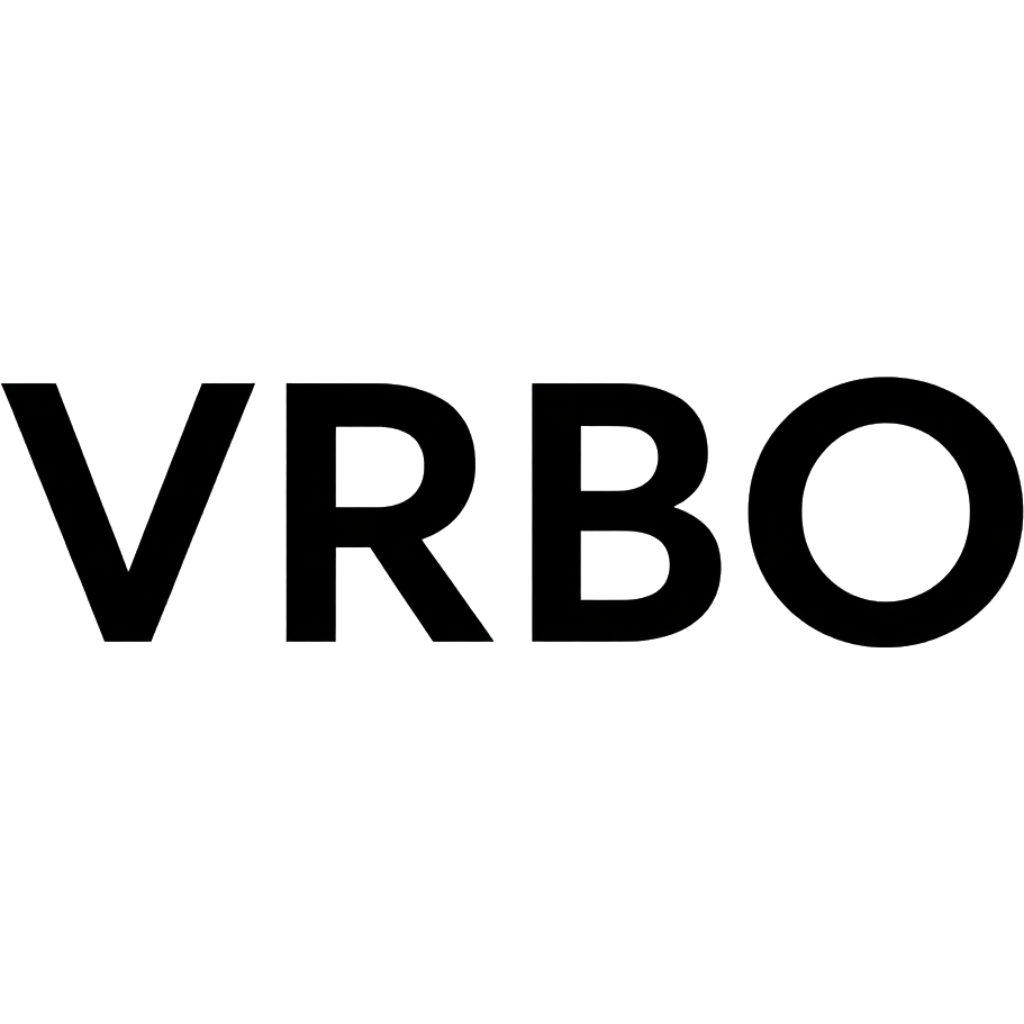 Black VRBO logo on a white background