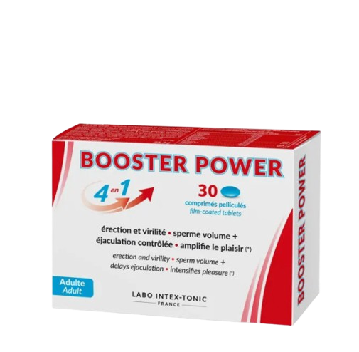 Une boîte de comprimés Booster Power 4-en-1 de Labo Intex-Tonic