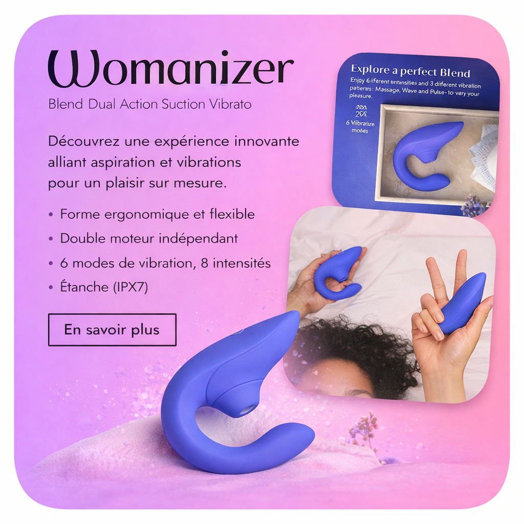 Bandeau pour la sélection des produits Womanizer.