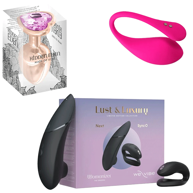 Exemples de sextoys pour femme.