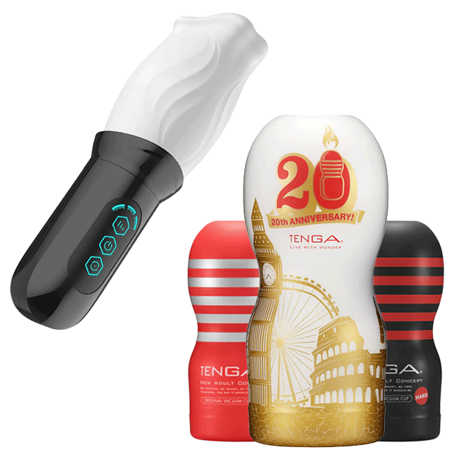 Exemples de produits et sextoys pour homme.