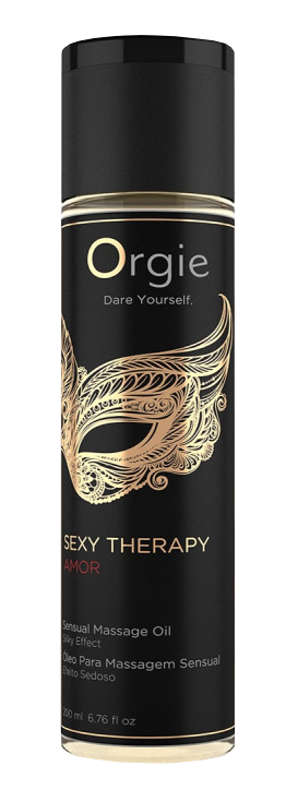 Une bouteille d'huile de massage.