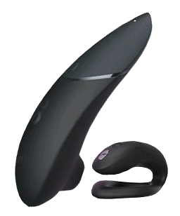 Womanizer de couleur noire.
