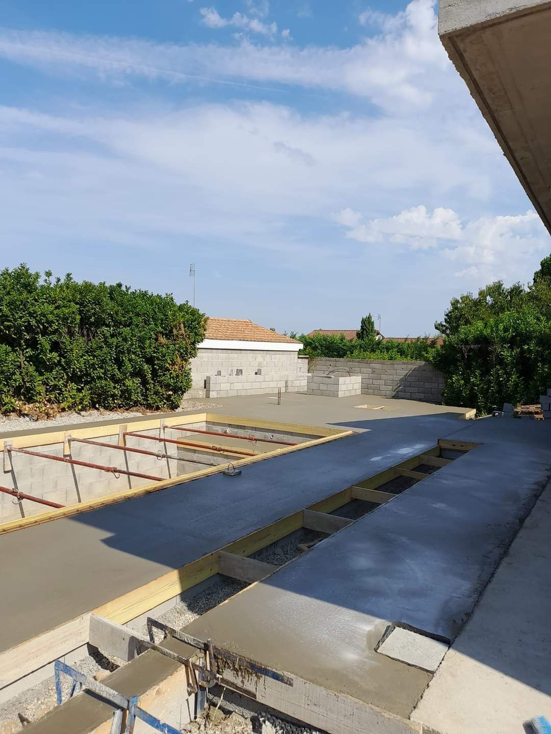 Chantier piscine en cours