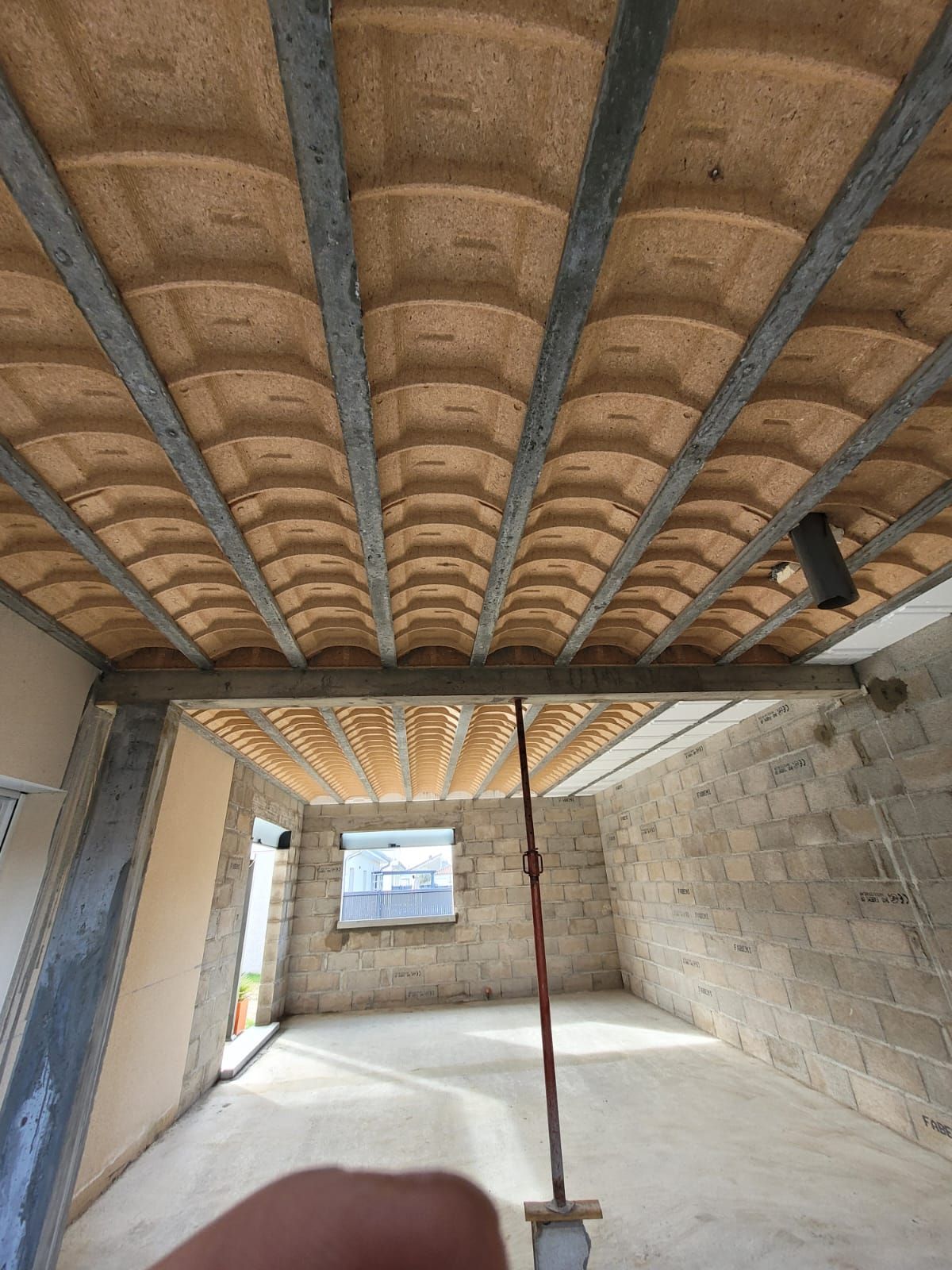 Extension de maison à Crémieu, vue intérieure