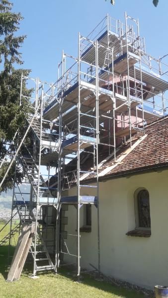 Regli Maler GmbH – Gerüst über Dach