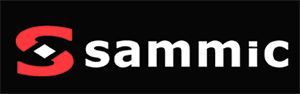 Un logotipo para Sammic con una S roja sobre un fondo negro.
