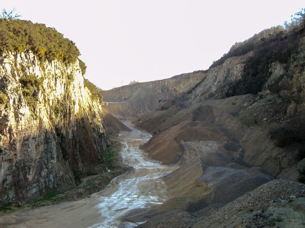 La carrière de sable à Sainte-Marie-Outre-l'Eau.