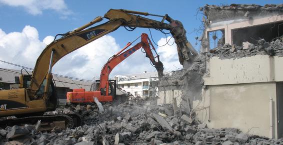 Destruction de bâtiments