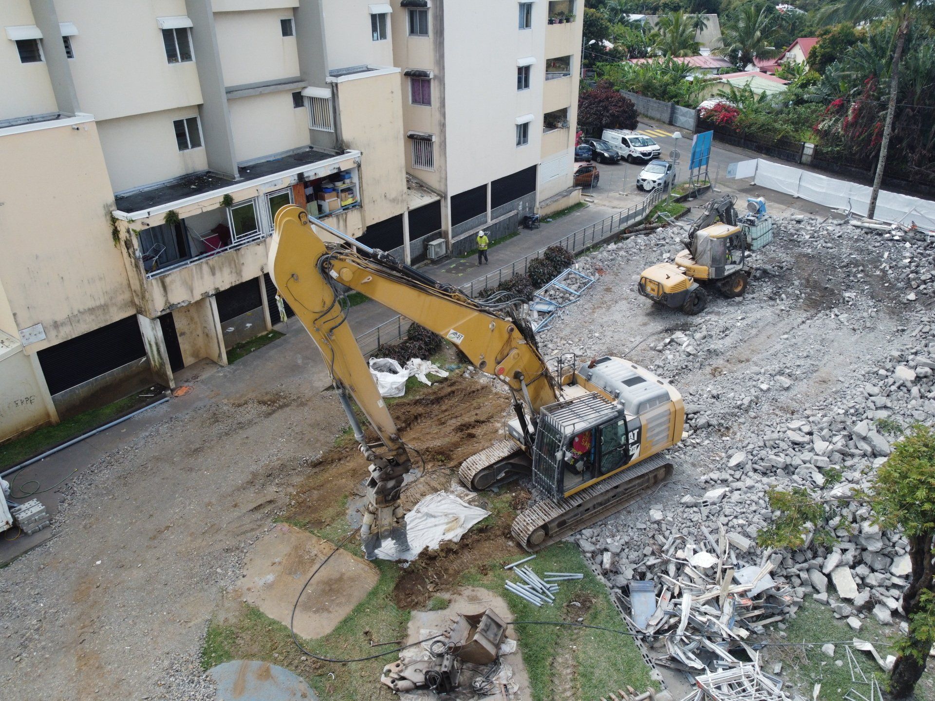 Terrassement d'allée de particulier